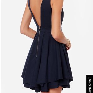 Lulus “flirting with danger” dress
